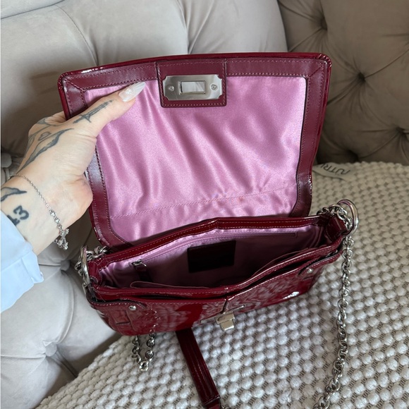 Coach Red Chain Shoulder Bag - Picture 6 of 12